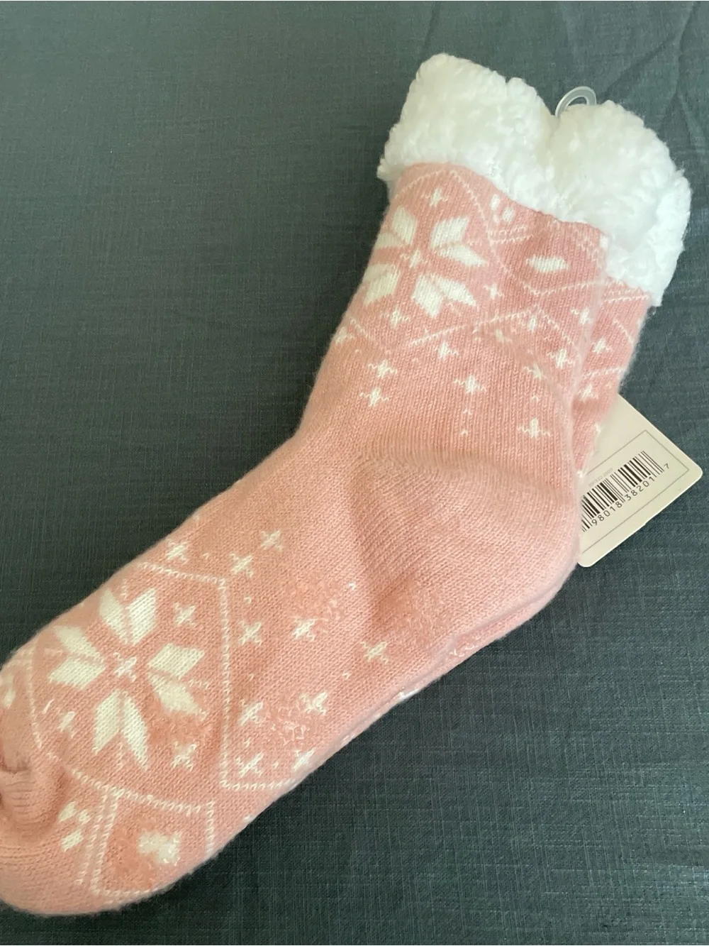 Marilyn Monroe Pink & White Snowflake Sherpa-Lined Holiday Socks